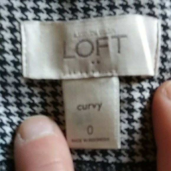 Herringbone Dress Pants by LOFT - Picture 2 of 2